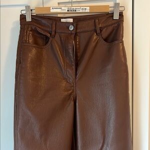 Aritzia Brown Straight Leg Pants